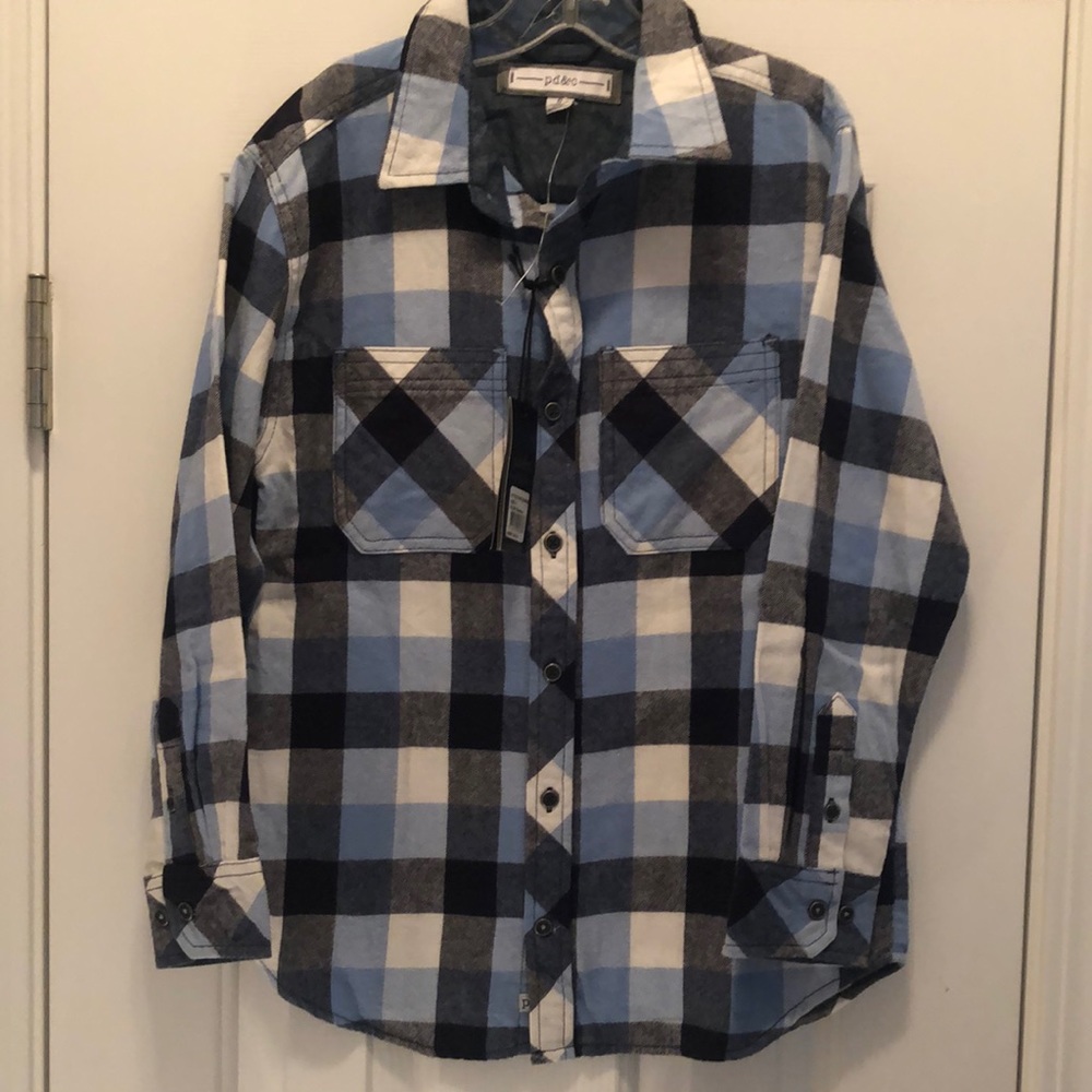pd&c boys flannel shirt size 8